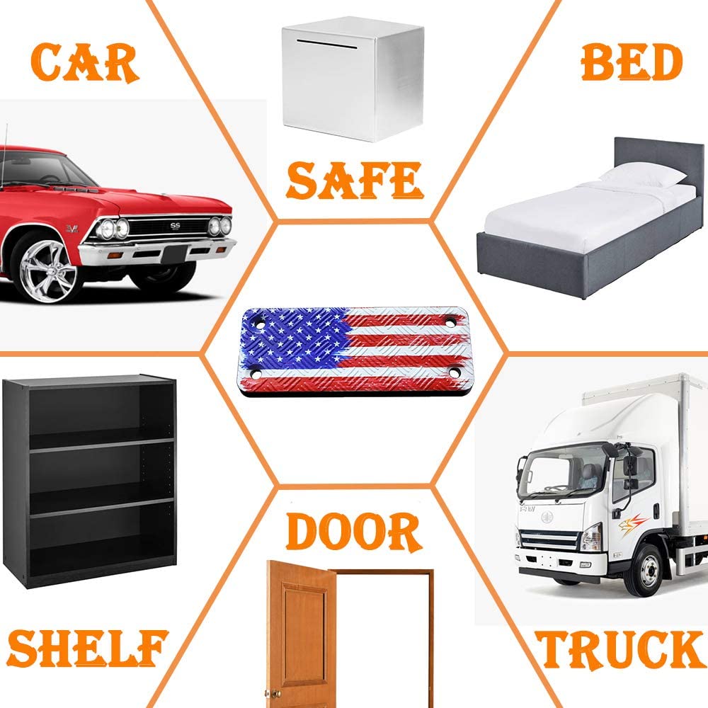 AntreeMAG 4-Pack Gun Magnet Mount, 55lbs Holding Power Holder with Scratchproof Rubber Coating, Appropriate Rack for Pistol, Rifle, Shotgun | Vehicle&Home&Hunting Holster in Car, Truck, Door, Bed, Safe