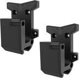 2-Pack AR15 Wall Mount, Gun Rack with Absolutely Strong and Solid PA Material& Frosting Treatment Display Storage Organization System Unique Low Profile Design Withstand 300Lbs of Tension