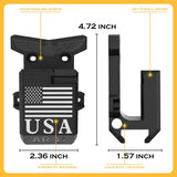 Gun Rack Wall Mount, 300Lbs of Tension Bearing, Solid Material Firearms Display, Extra Bottom Slot for Pmags